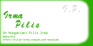 irma pilis business card